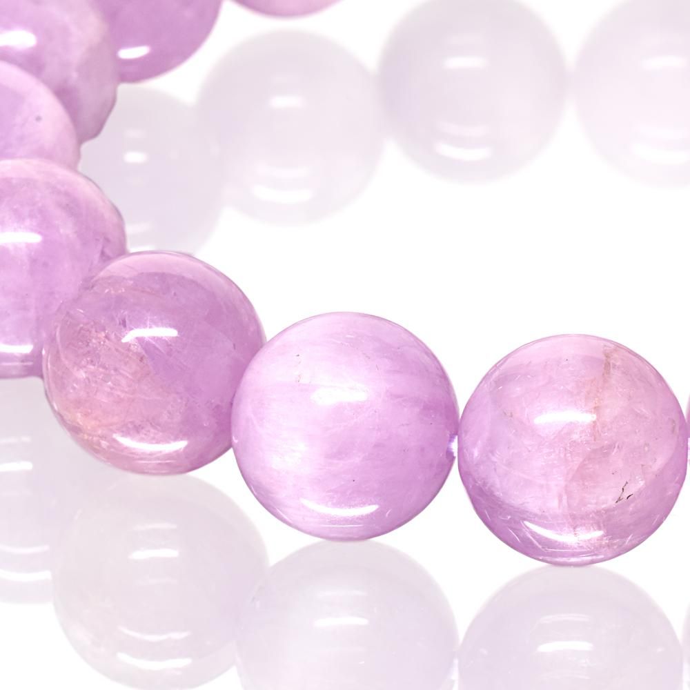 高品質] キャッツアイピンククンツァイト ブレスレット 12mm