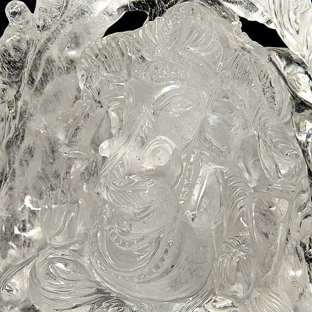 インド産ヒマラヤ水晶ガネーシャ像