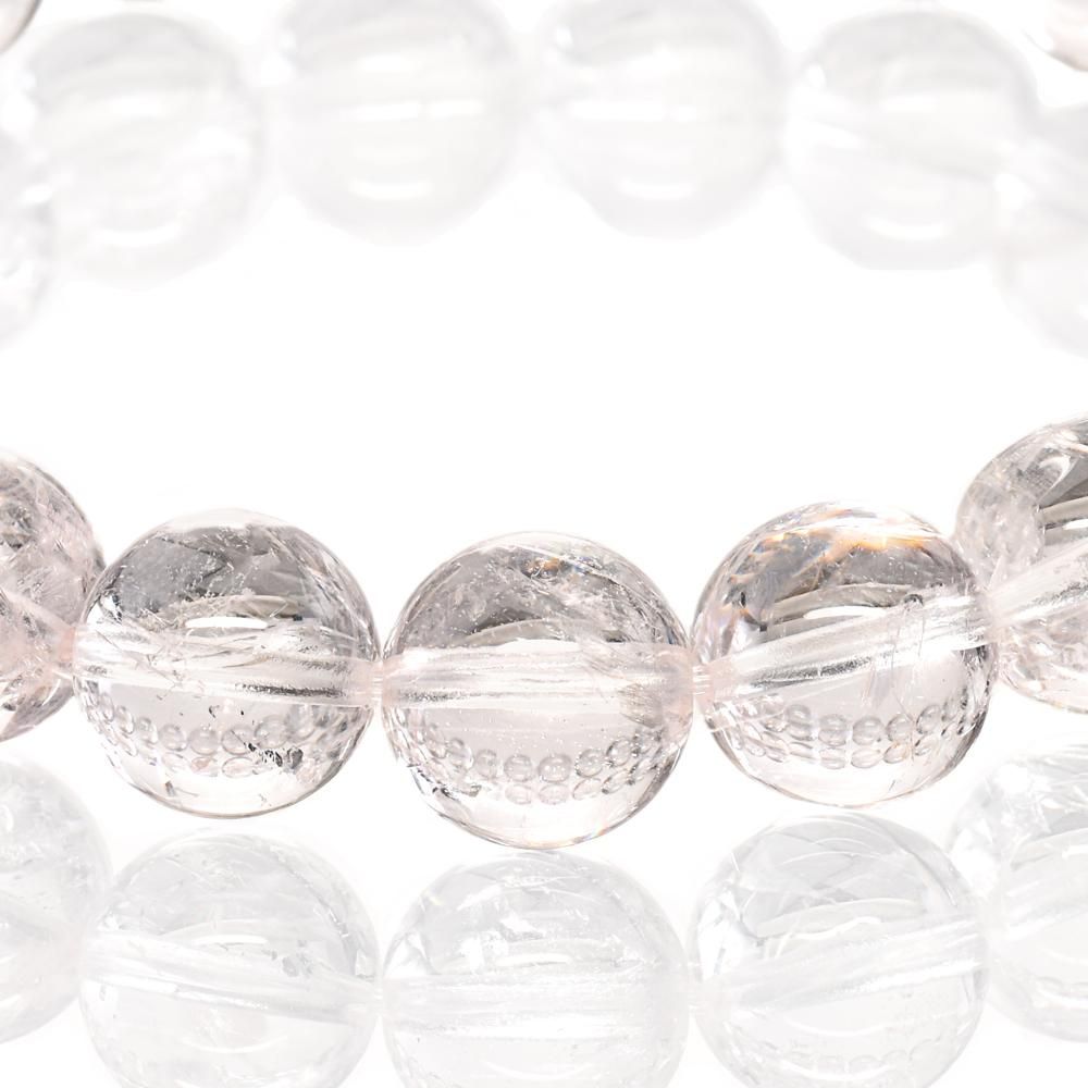 ダンビュライト　ブレスレット 大玉]ピンクダンビュライト ブレスレット 19.5mm #QC435