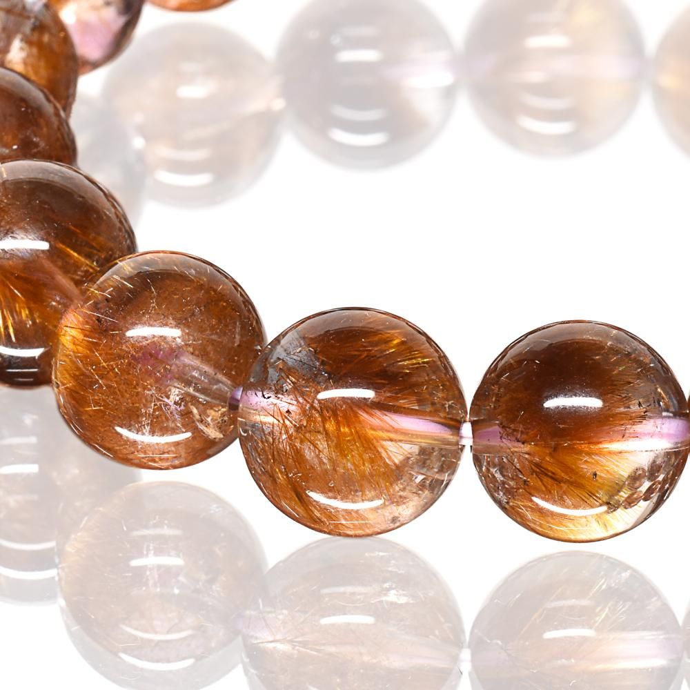 高品質] ゴールデンゲーサイトインクォーツ ブレスレット 11mm