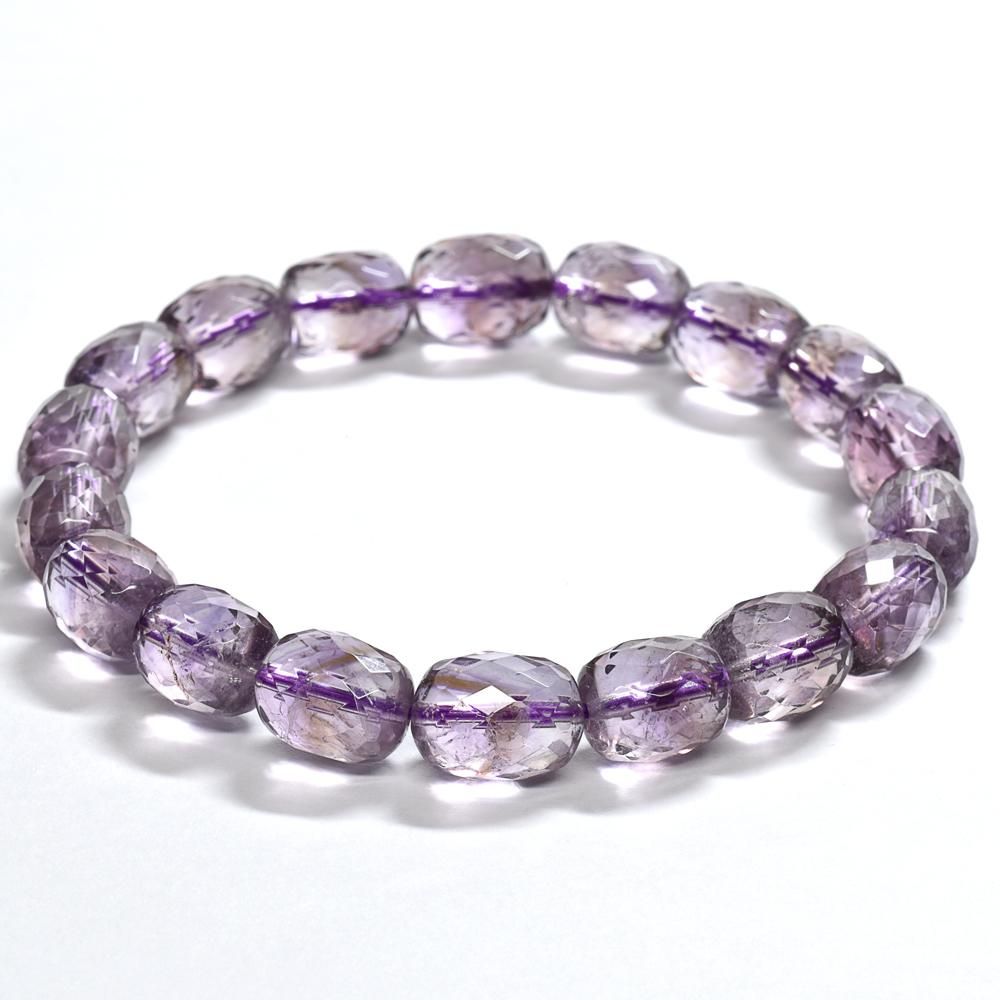 アメジストブレスレット 楽天市場】アメジスト ブレスレット 8mm 16.5〜18.5cm S〜LL