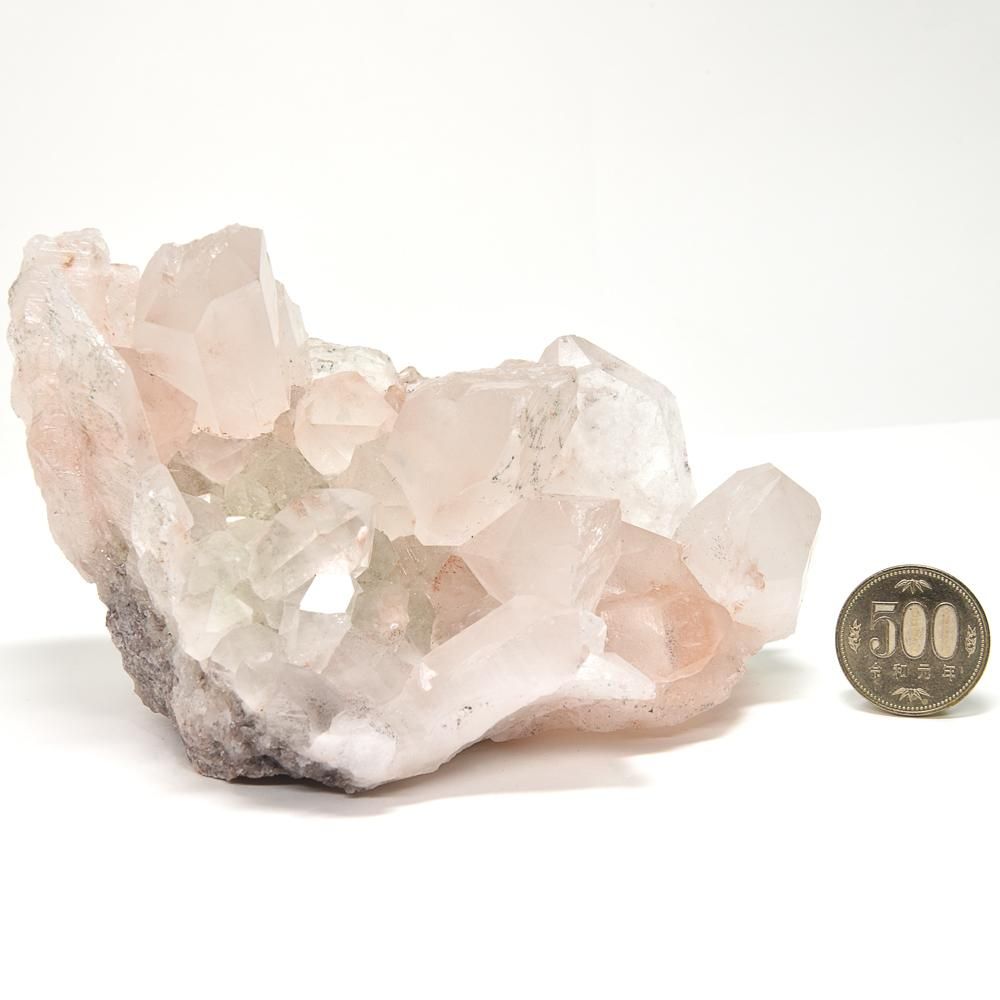 【美品】ヒマラヤ産 虹あり 水晶クラスター 1504g 水晶 クラスター ポイント 原石 ヒマラヤ産 【希少】 2 水晶