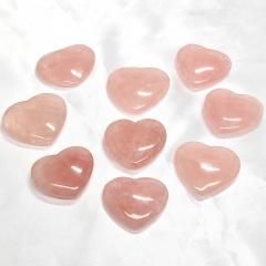 ハート型水晶 タンブル 約41x35x20mm #ML0824 - プレミアム