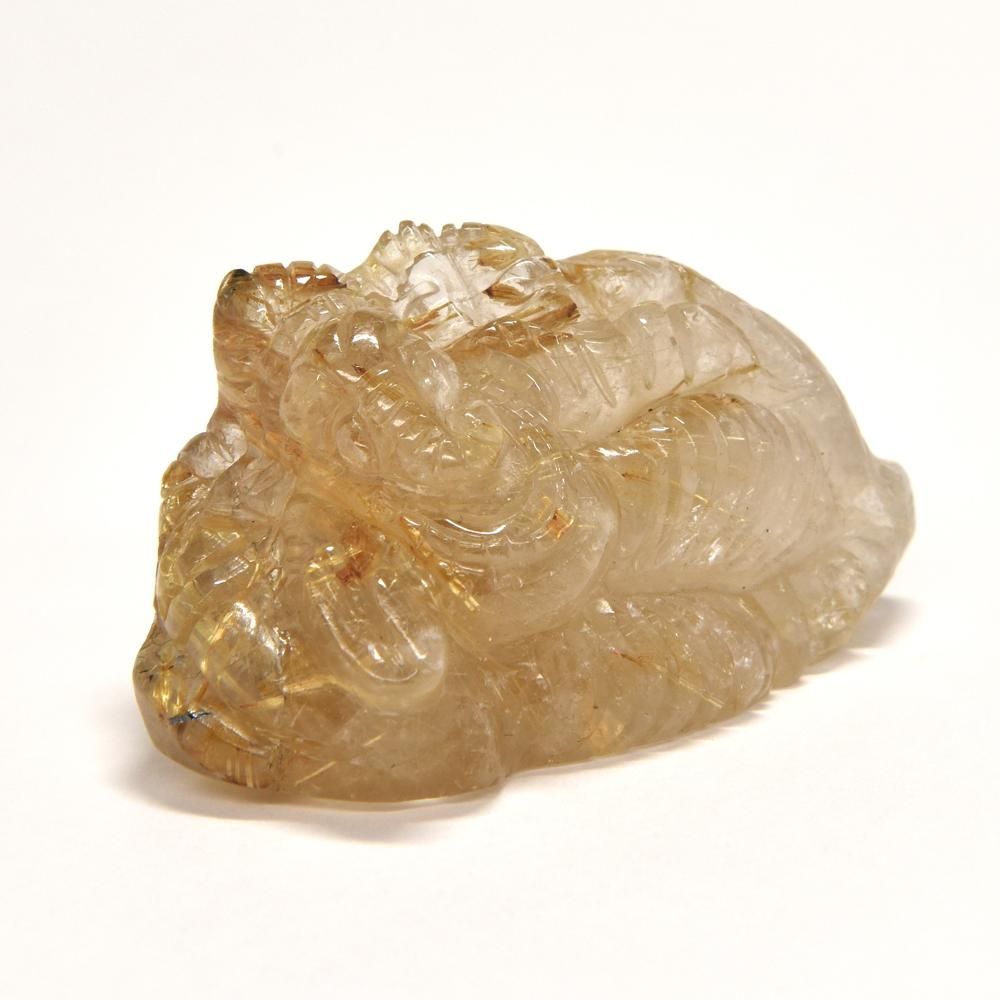 ルチルクォーツ「ガネーシャ像」 約26×49.8×20.5mm #MM593