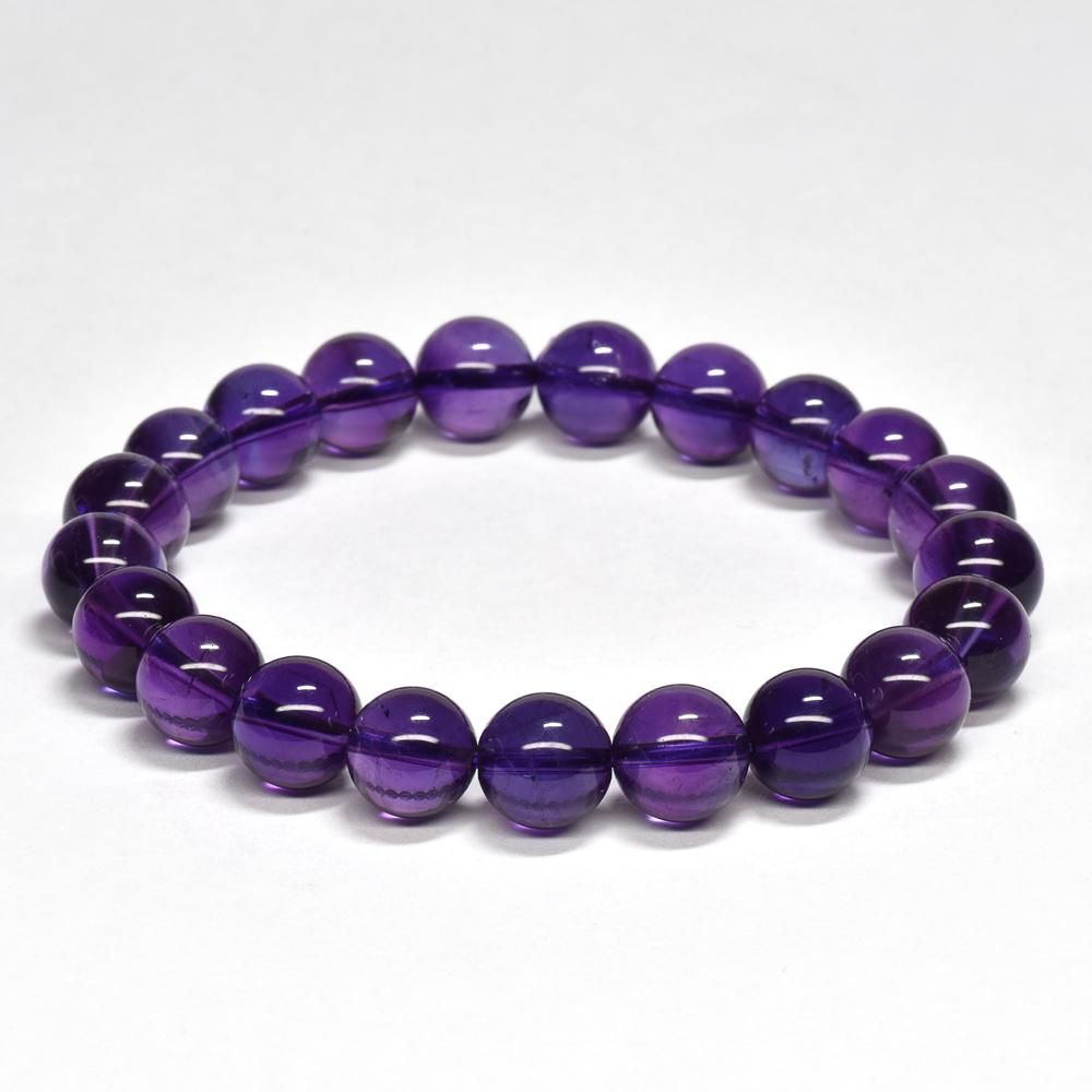 高品質　アメジスト　9mm　天然石　ブレスレット 高品質 アメジスト 9mm 天然石 ブレスレット 高品質+]アメジスト