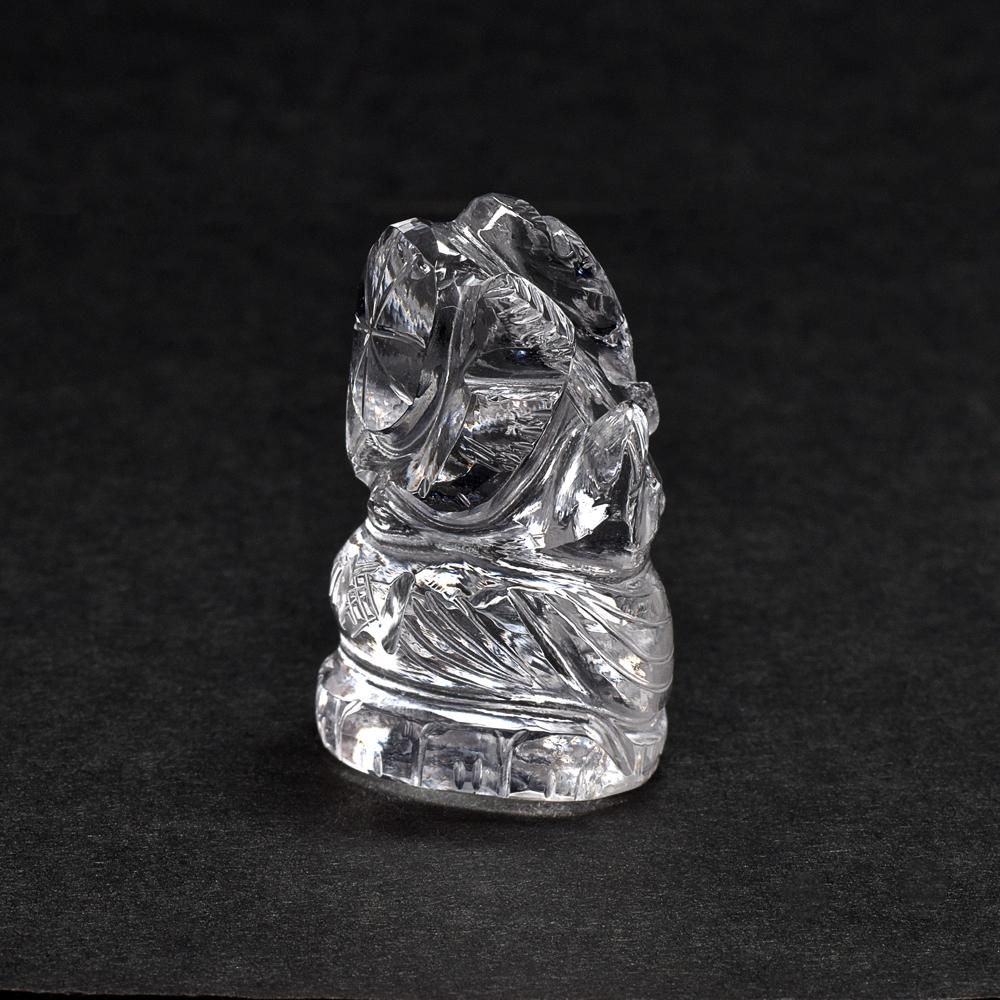 ヒマラヤ水晶 ガネーシャ像 36.6x25.2x20.2mm #NB553 - プレミアム