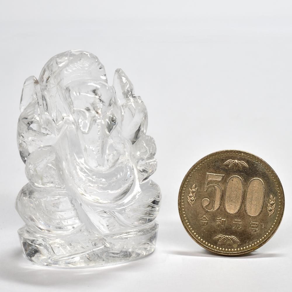 Rene ガネーシャ像 ヒマラヤ水晶 天然石 パワーストーン ④ Rene ガネーシャ像 ヒマラヤ水晶 天然石 パワーストーン ④ 楽天