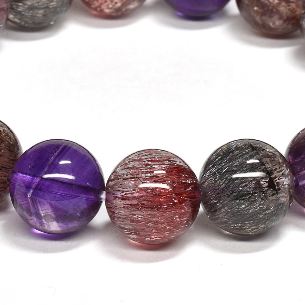 【8月SALE】スーパーセブン ブレスレット☆鑑別書付☆セイクリッドセブン オーナー秘蔵] スーパーセブン（セイクリッドセブン