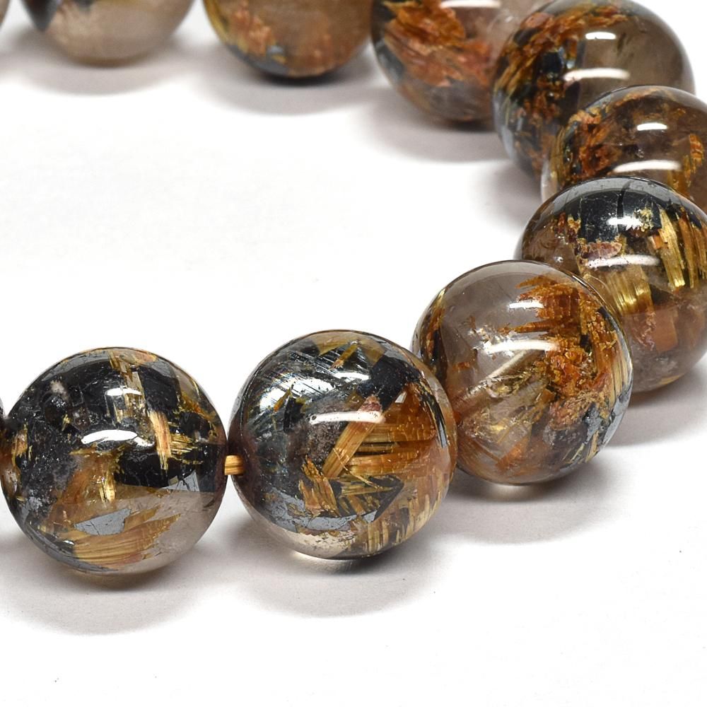 放射タイチンルチルクォーツ ブレスレット 13-13.5mm #NB543