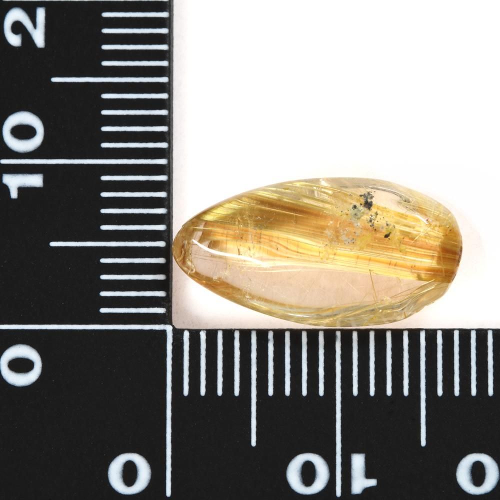 ゴールドルチルクォーツ タンブル 16.9x8.9x5.7mm #NC169 - プレミアム