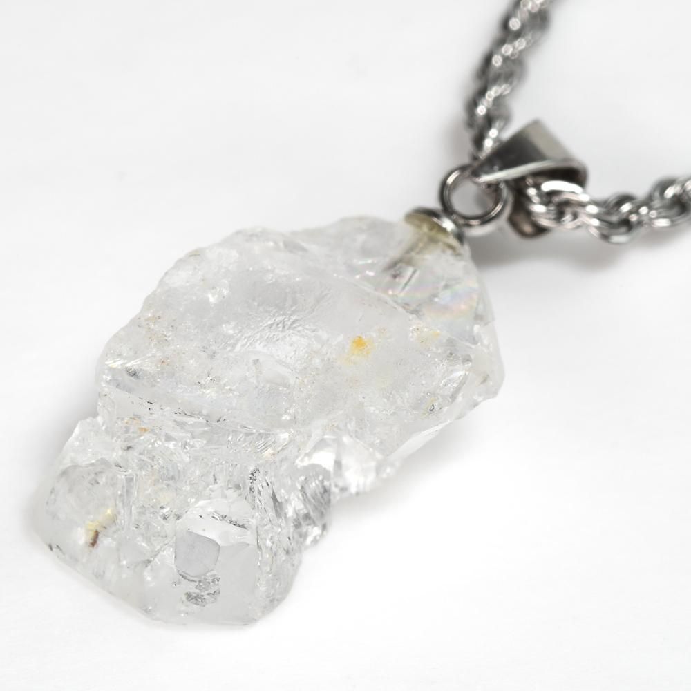 ゴシェナイト（ホワイトベリル）ネックレス 18x11.5x8.5mm