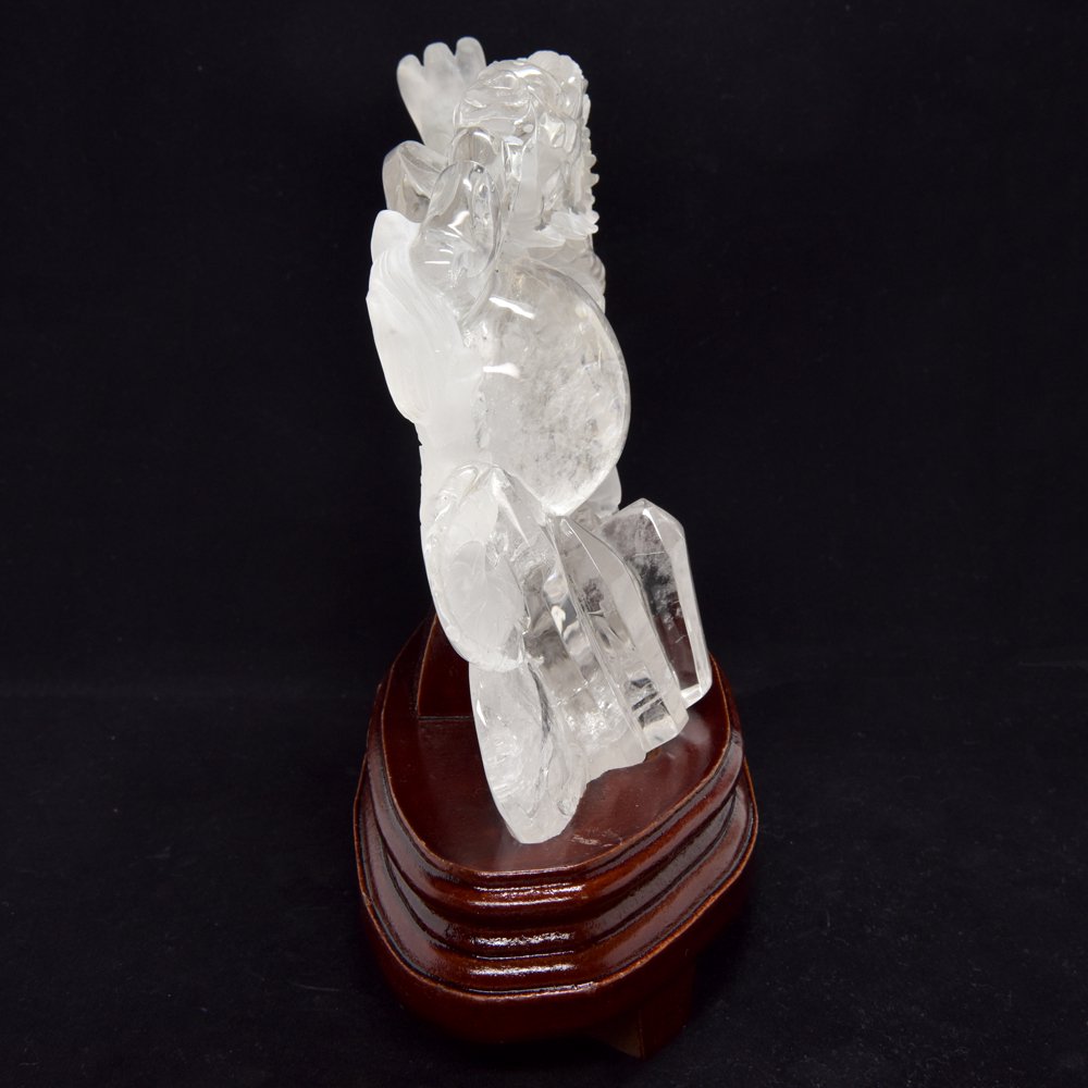 天然水晶「龍」 約175×205×55mm #MM553 - プレミアム天然石専門店 premium stone gallery