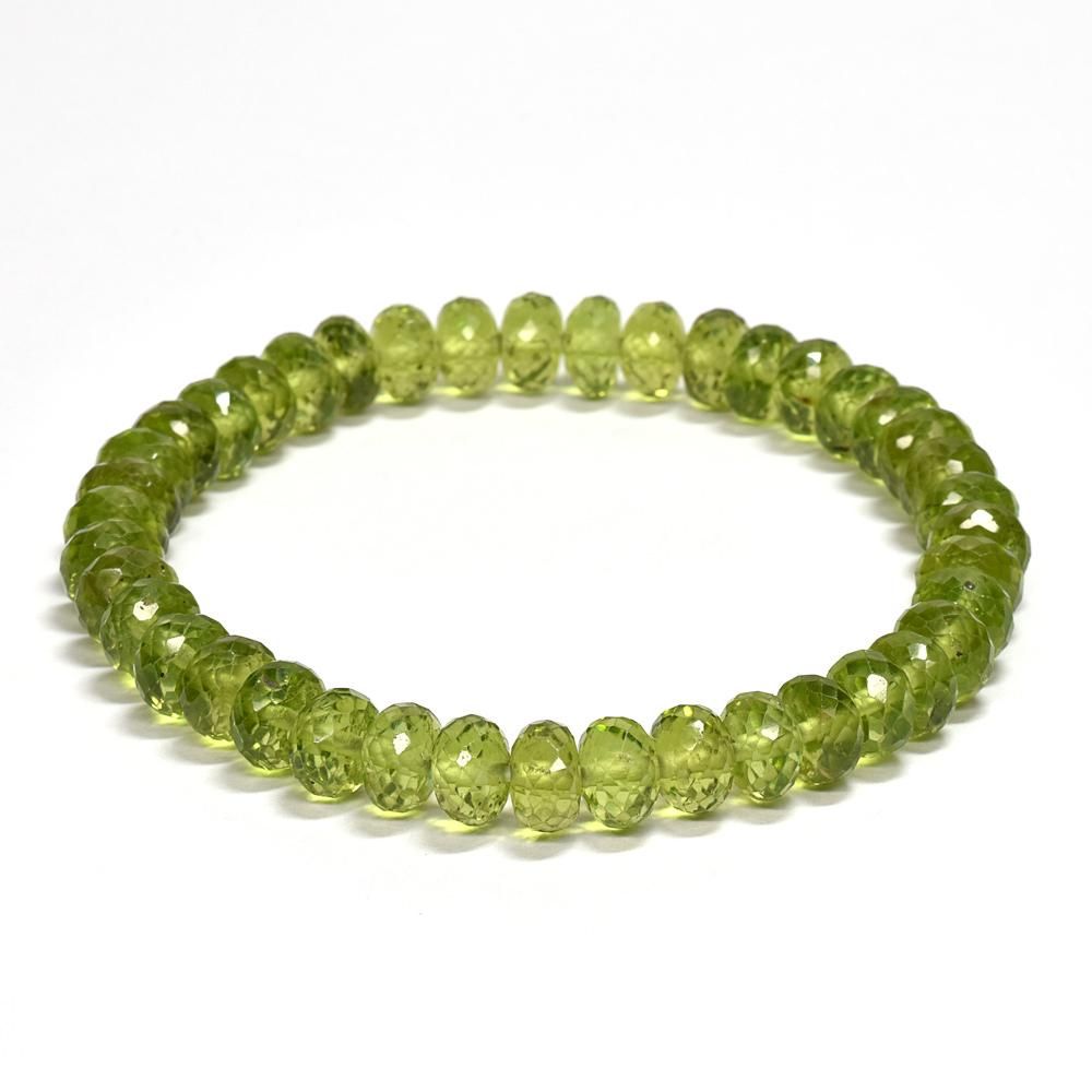 ペリドットの 天然石 ビーズブレスレット ペリドット ラウンド8mm ブレスレット｜天然石ビーズの卸問屋