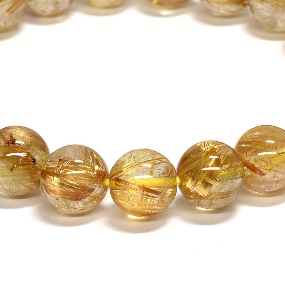 ゴールドルチルクォーツ ブレスレット 9-9.5mm #NF561