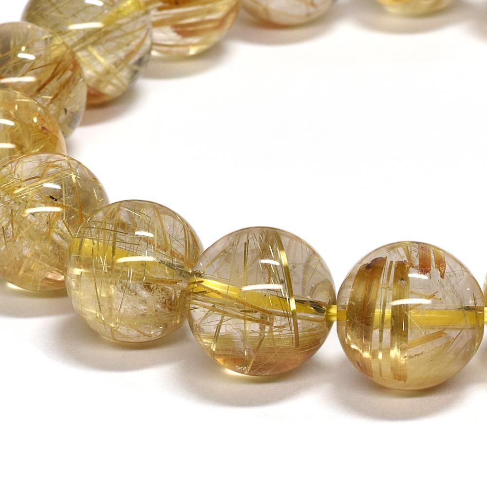ゴールドルチルクォーツ ルチルクォーツ ブレスレット 約11mm