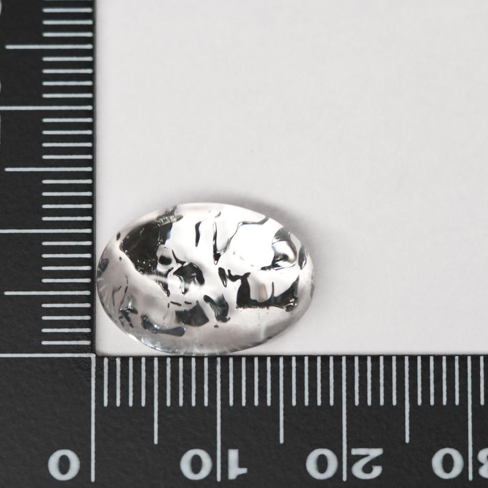 ☆天然サファイア☆クォーツインクォーツ鑑別書付☆ パイライト イン クォーツ ブレスレット 13mm玉 No.3 （鑑別書付