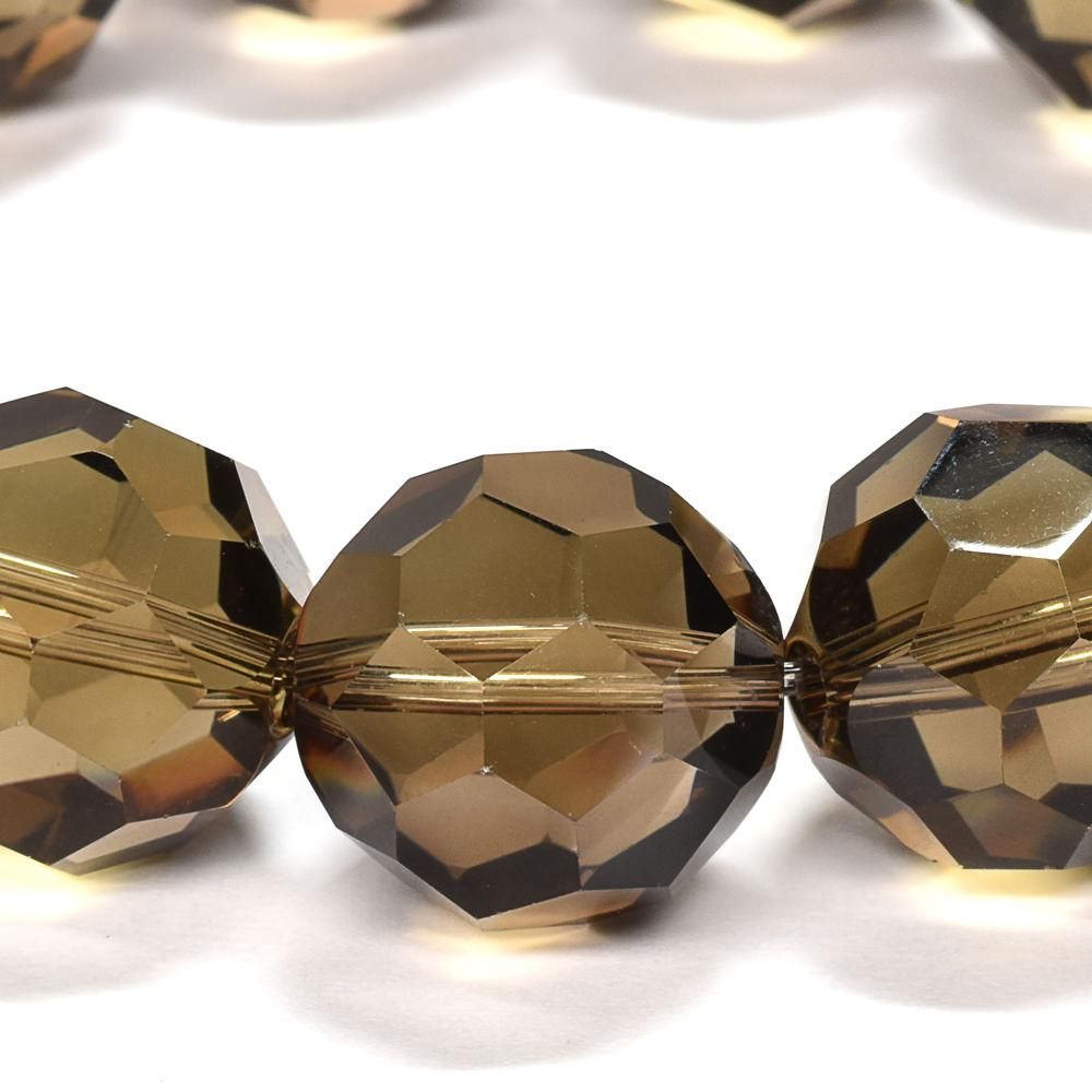 スモーキークォーツ バッキーボール ブレスレット 16mm #NK093