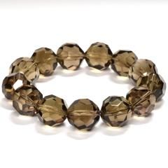 天然水晶 バッキーボール ブレスレット 16mm (手首17cm) #NK088