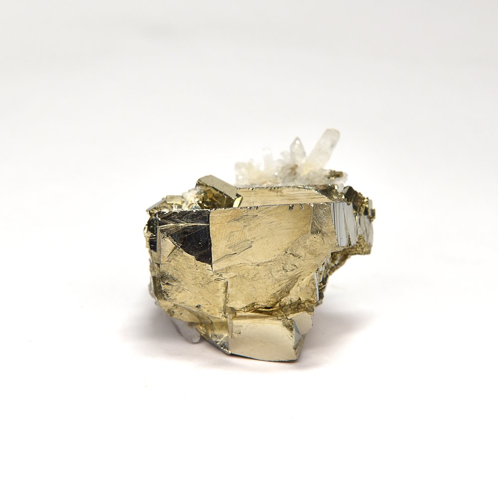 パイライト（水晶共生鉱） 原石 40x49x30mm #NH113 - プレミアム天然石 