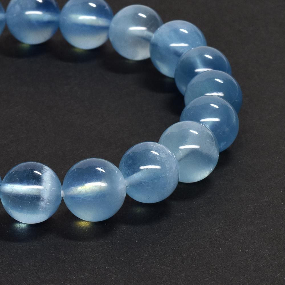 高品質スターアクアマリンブレスレット スターアクアマリン ブレスレット 9.5mm #NM516 - プレミアム