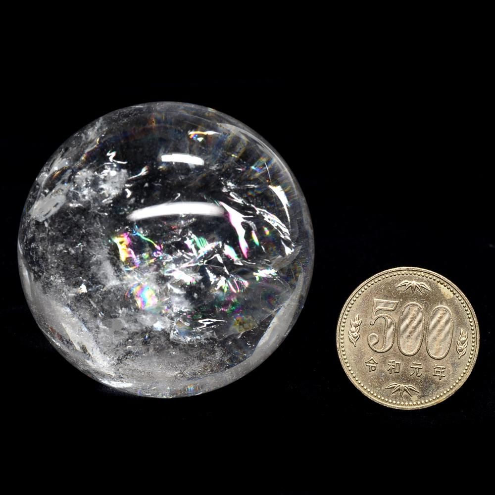 アイリスクォーツ（レインボー水晶）丸玉 54mm #NL524 - プレミアム