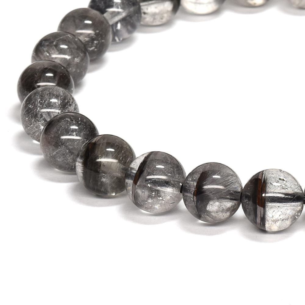 ブラックプラチナルチルクォーツ ブレスレット 7.5mm #PB128