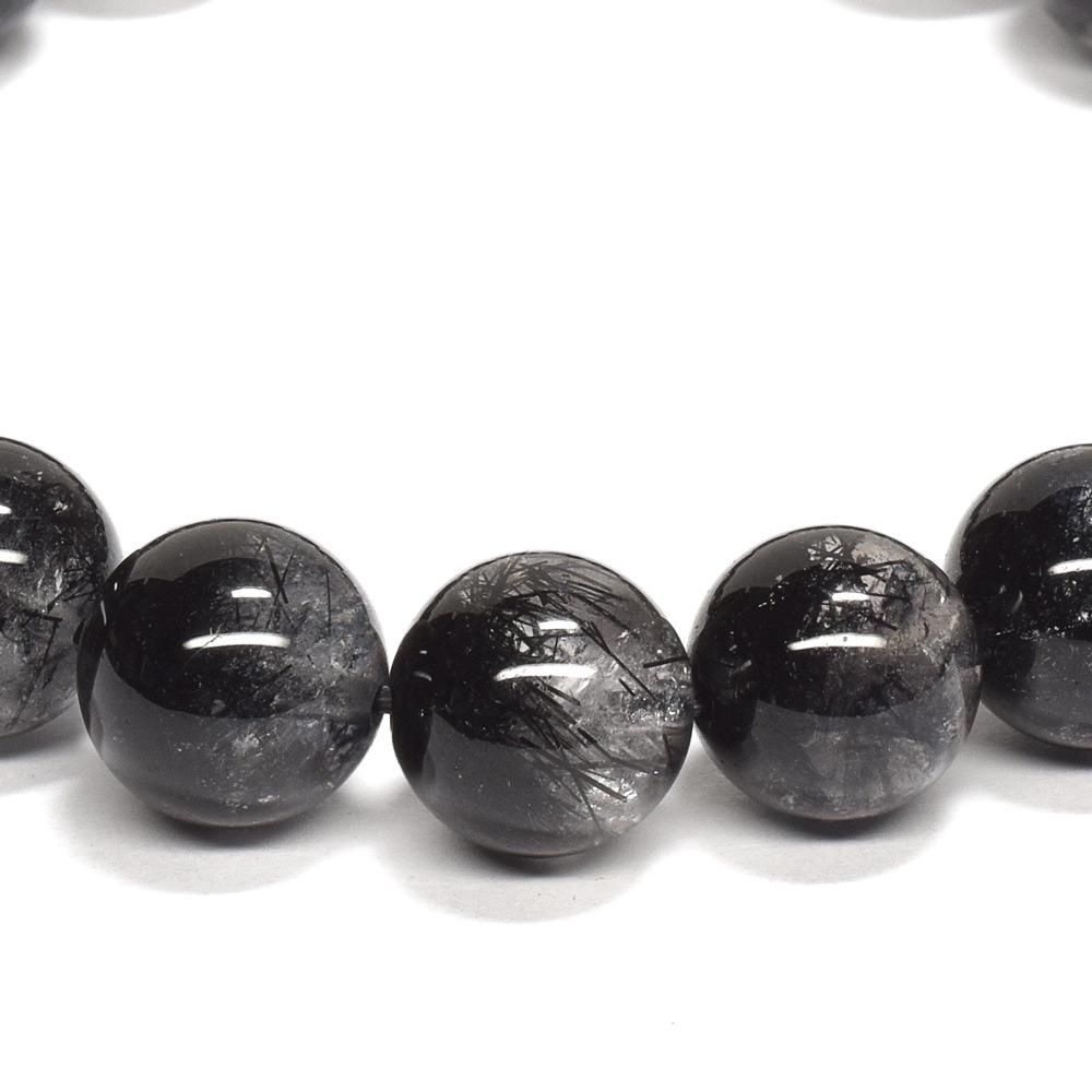 専用‼️ブラックトルマリンとハートの水入り水晶のブレスレット ワケあり品)ブラックトルマリン・イン・クォーツ ブレスレット