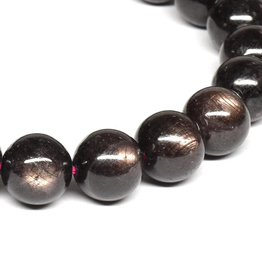 ブラックシーンサファイア ブレスレット 10mm #PE113