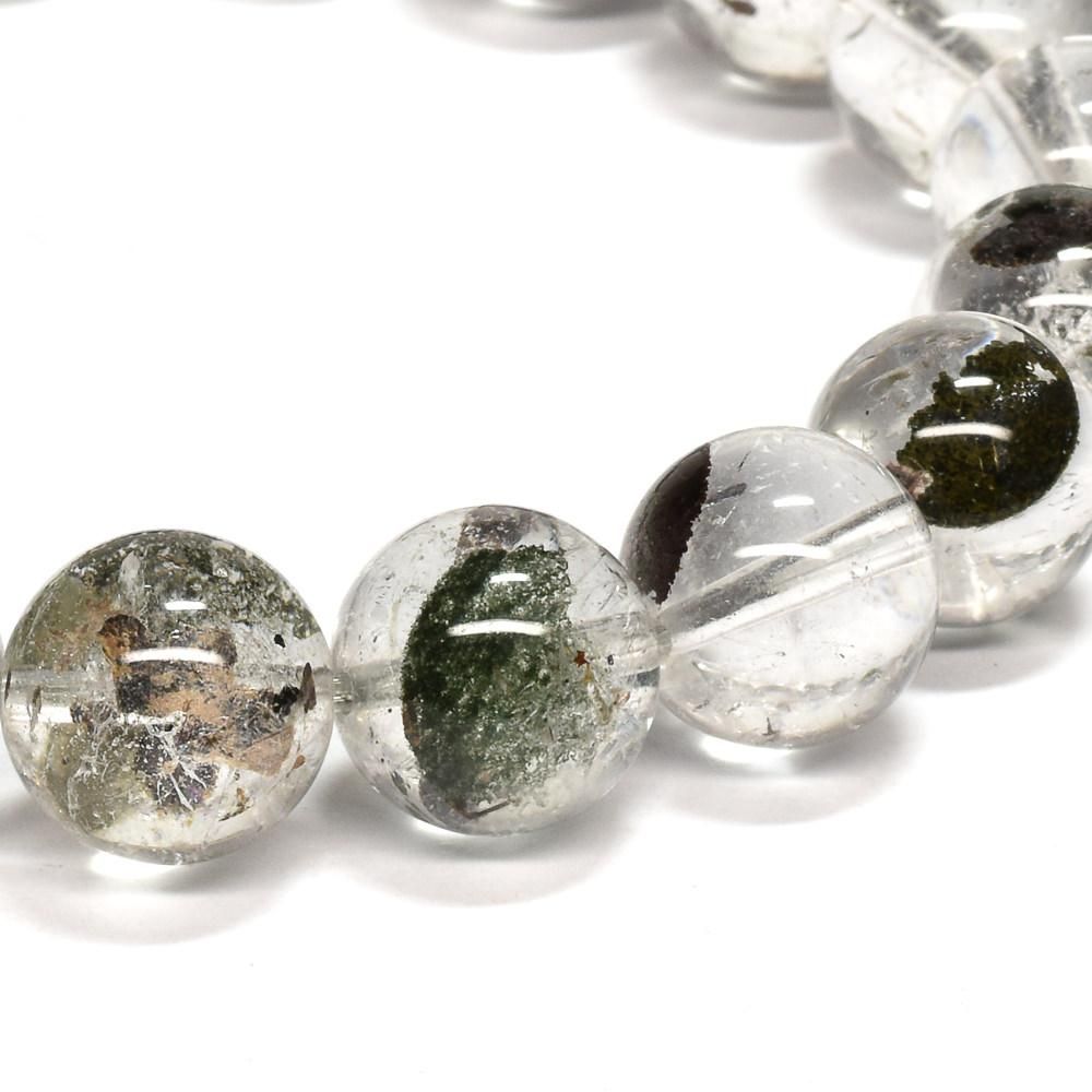 ヘマタイト入りタイチンルチル　ブレスレット　パーツ 1点物】ヘマタイト入り タイチンルチルクォーツ 7mm