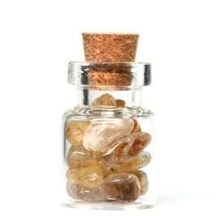 ゴールドルチルクォーツ ブレスレット 8mm #QA142 - プレミアム