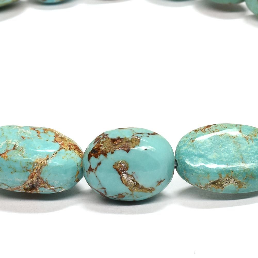 天然トルコ石 キングマンターコイズ ブレスレット 9-15mm (手首