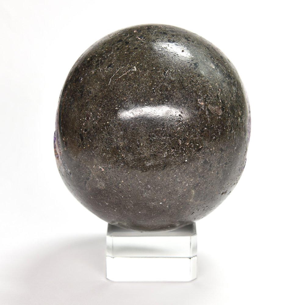 ウルグアイ産 アメジスト 笑口 丸玉 84mm #PL120 - プレミアム天然石 
