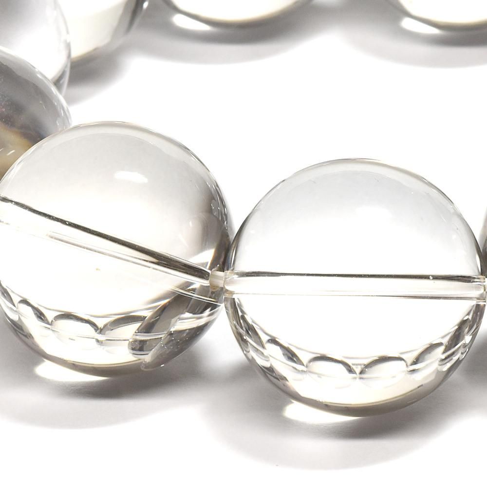 超大玉]天然水晶 ブレスレット 25mm #PM733 - プレミアム天然石