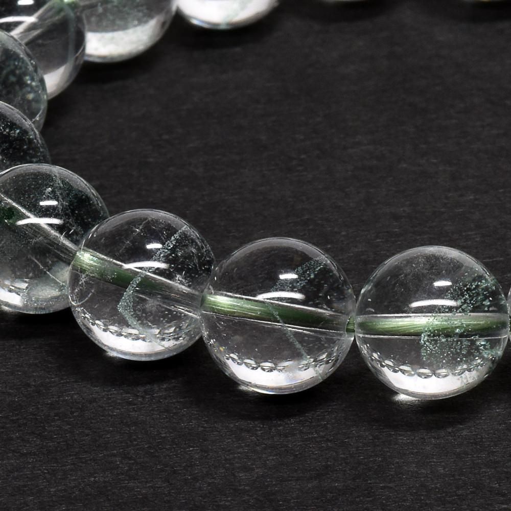 グリーンファントム ブレスレット（1０mm珠、径１７cm）① グリーンファントム ブレスレット 14mm パワーストーン 天然石