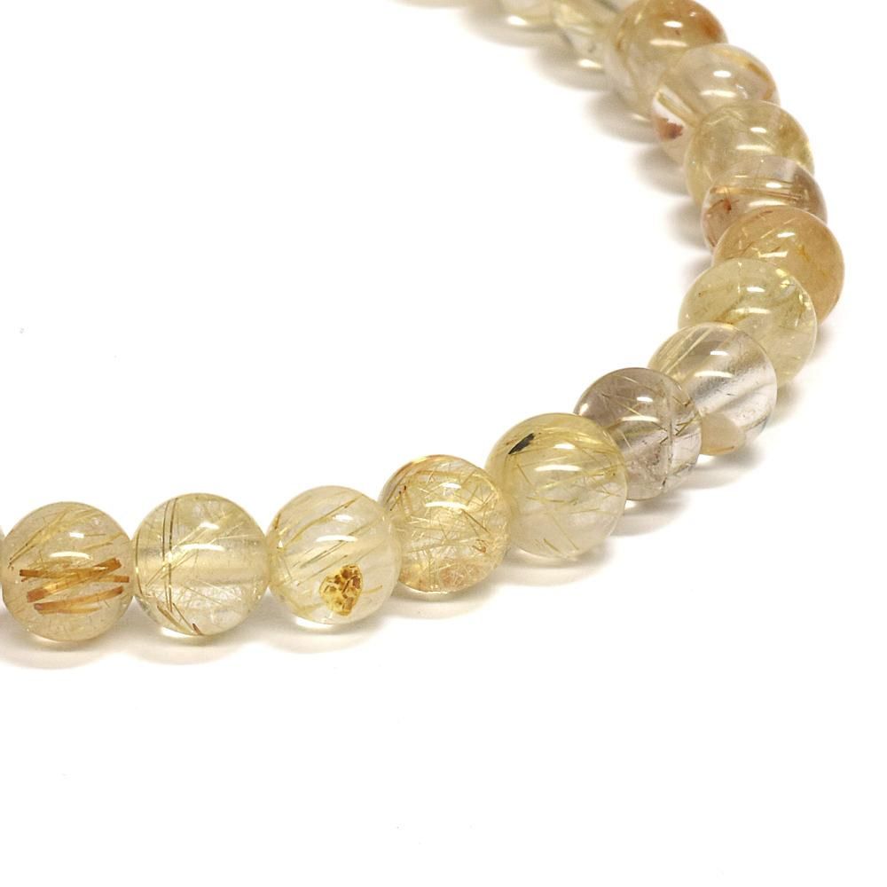 ゴールドルチルクォーツブレスレット ゴールドルチルクォーツ ブレスレット 8.5mm #NF555