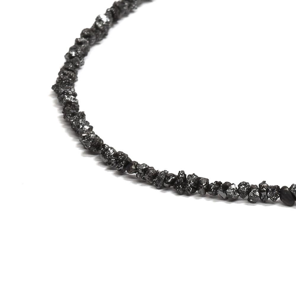 天然ブラックダイヤモンド ブレスレット 2mm 7.8ct #QC331
