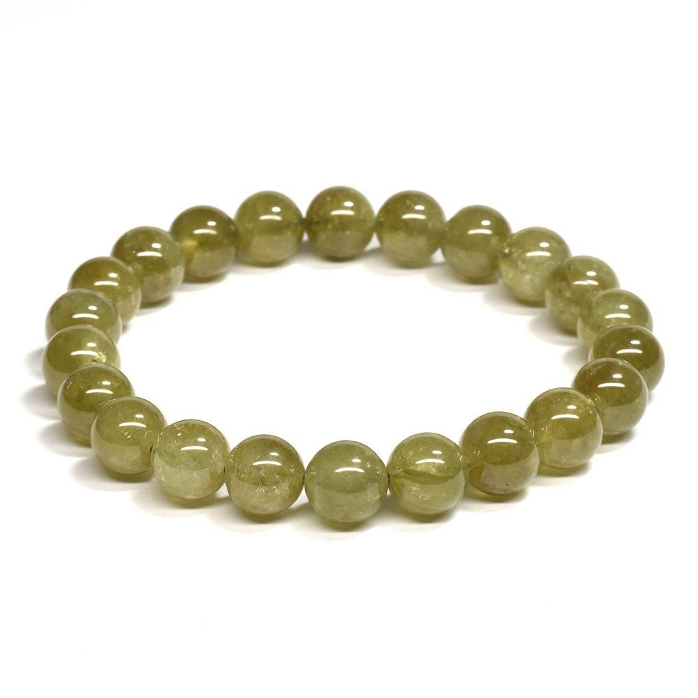 日本の石] 日高翡翠 ブレスレット 10mm #NN027 - プレミアム天然石専門