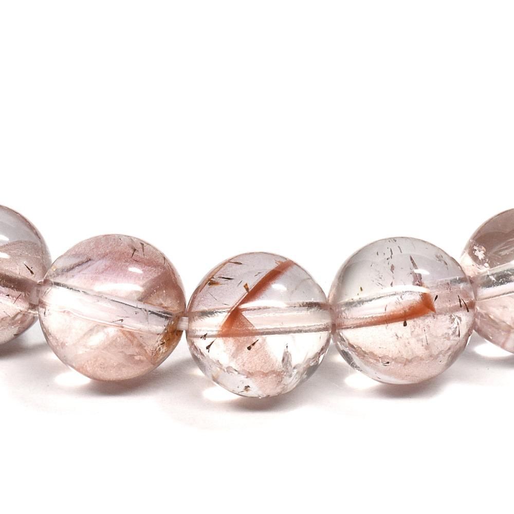 ヘソナイトガーネット・ダイオプサイトインクォーツ ブレスレット