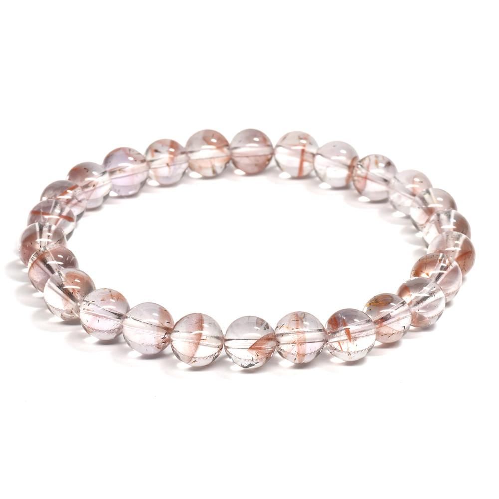 ゲーサイトインクォーツ　ブレス ブルーゲーサイトインクォーツ 11.5㎜のブレスレット | うさぎ屋