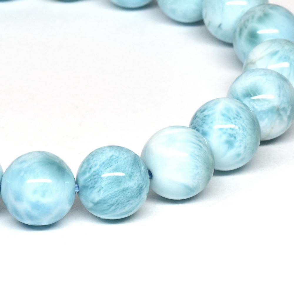 ラリマー ブレスレット 9mm #QE070 - プレミアム天然石専門店