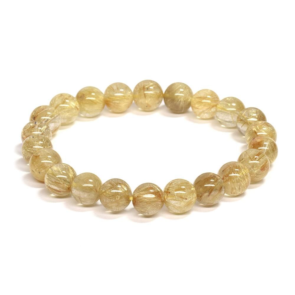 ゴールドルチルクォーツ ブレスレット 楽天市場】【現品お届け！】ルチルクォーツ ブレスレット 約14mm