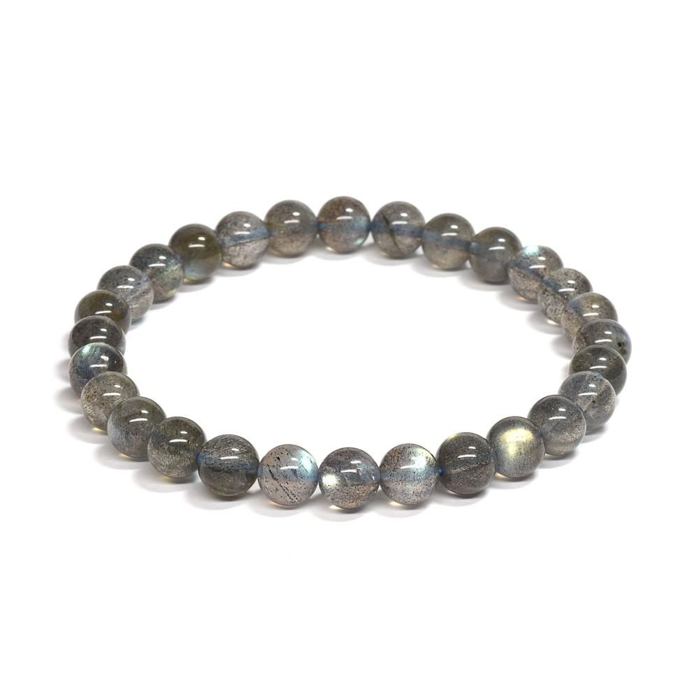 ラブラドライト ブレスレット 6.5mm #QE149 - プレミアム天然石