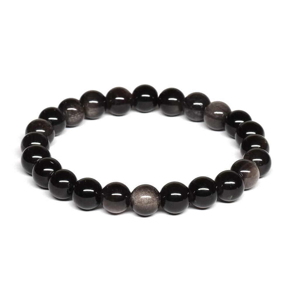 カット　ルチルブレス ゴールドルチルクォーツ ブレスレット 8.5mm #QE543