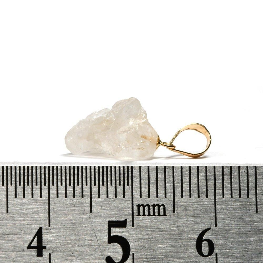 鑑別書付]フェナカイト ペンダントトップ 8.8×8.8×6.8mm #QB510