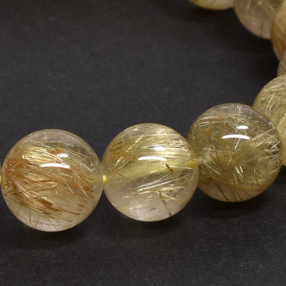 カット　ルチルブレス ルチルクォーツ ブレスレット 8mm ｜ 天然石通販の4976堂