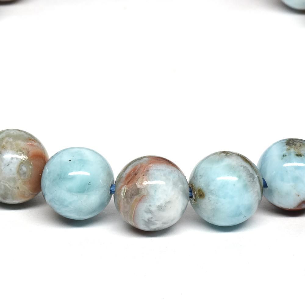 キュープライト・イン・ラリマー ブレスレット 8mm #QH155