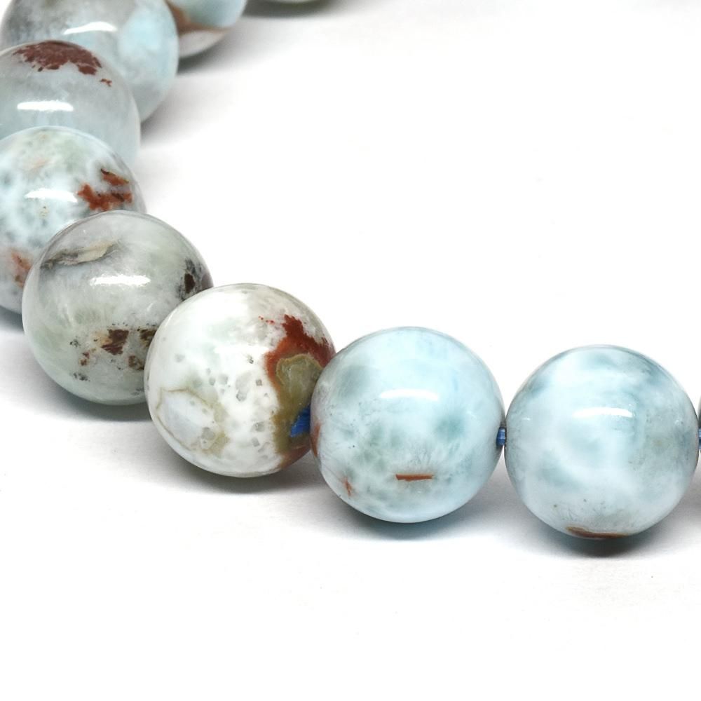 高品質ラリマー ブレスレット キュープライト・イン・ラリマー ブレスレット 9.5mm #QH158