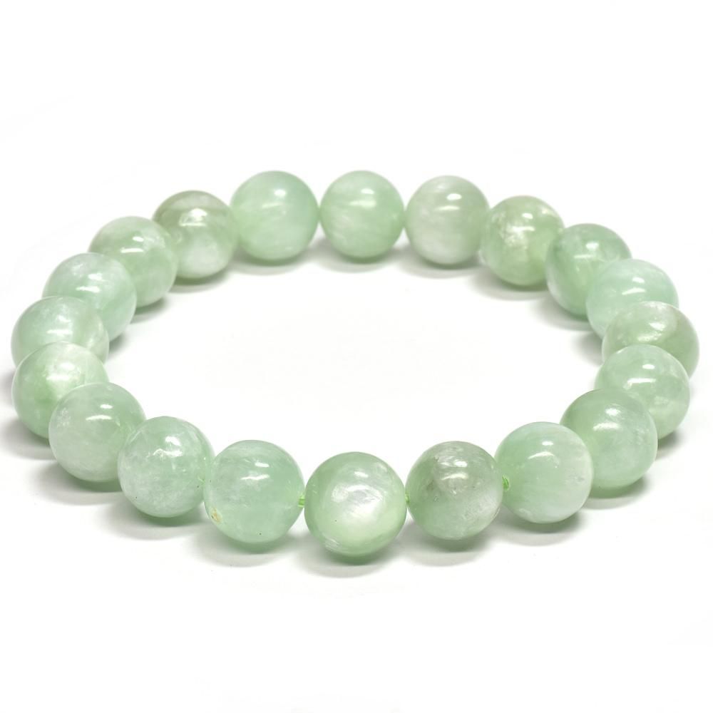 天然石　ミントグリーンマイカ　ブレスレット ミントグリーン・マイカ ブレスレット 10.5mm #QH175