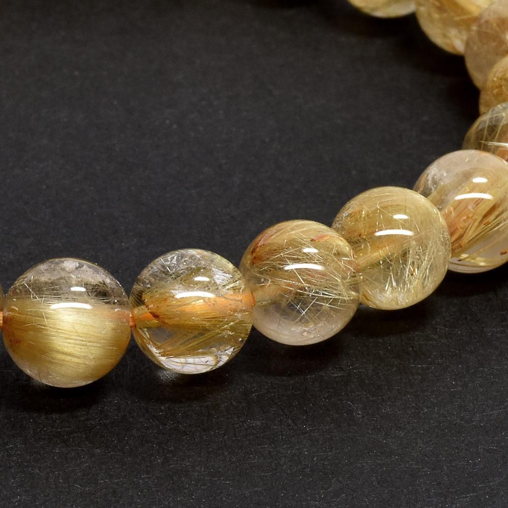 ルチルクォーツ ブレスレット No.4　【水戸黄門】 楽天市場】【現品お届け！】ルチルクォーツ ブレスレット 約14mm