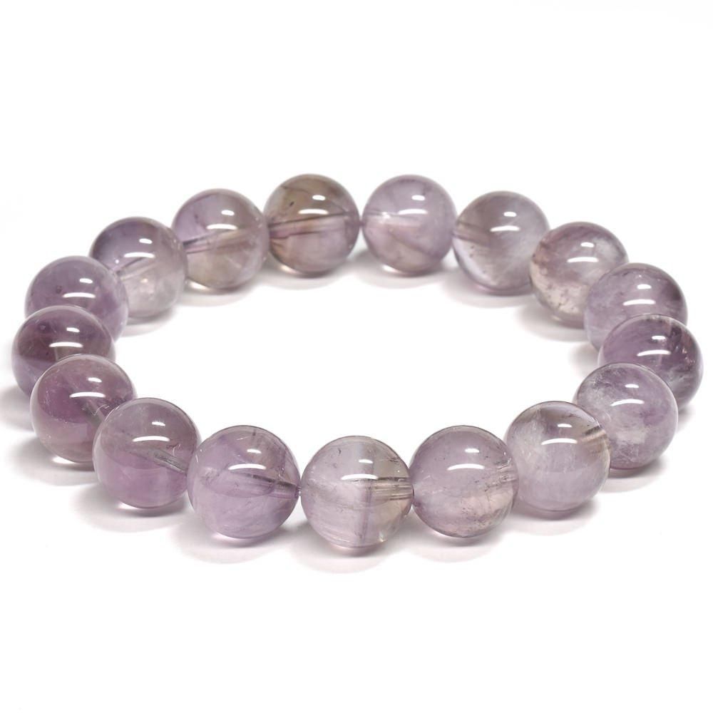 クォーツインクォーツアメジスト　10〜13.5ミリ　内径16.5センチ クォーツインクォーツアメジスト10〜13.5ミリ内径16.5センチ